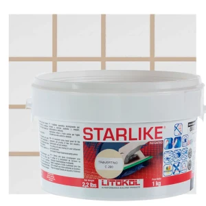 Затирка эпоксидная Litokol Litochrom Starlike C.290 цвет светло-бежевый 1 кг