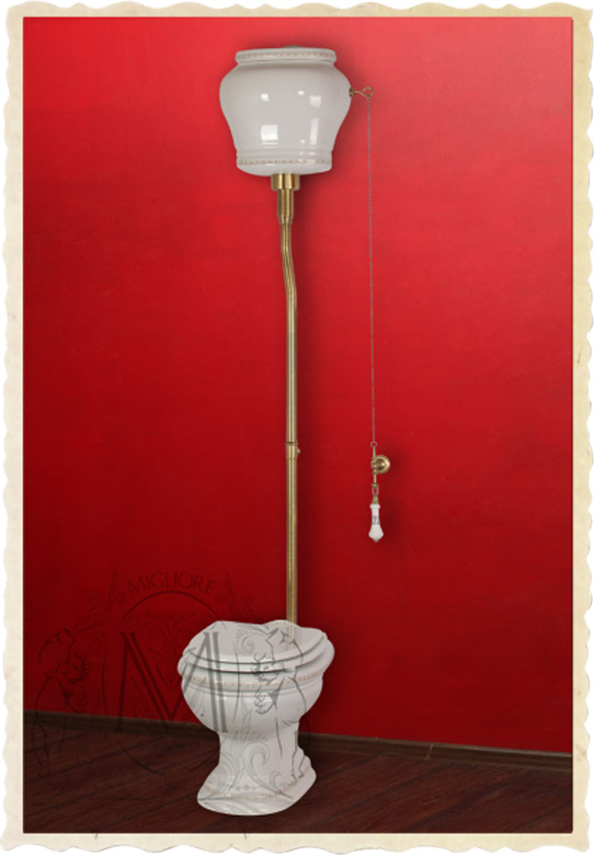 ML.MLD-25.712.D3.BR/ML.MLD-25.728.D3.BR Компакт унитаз с бачком Золотистый Migliore  Италия  - Вид №1