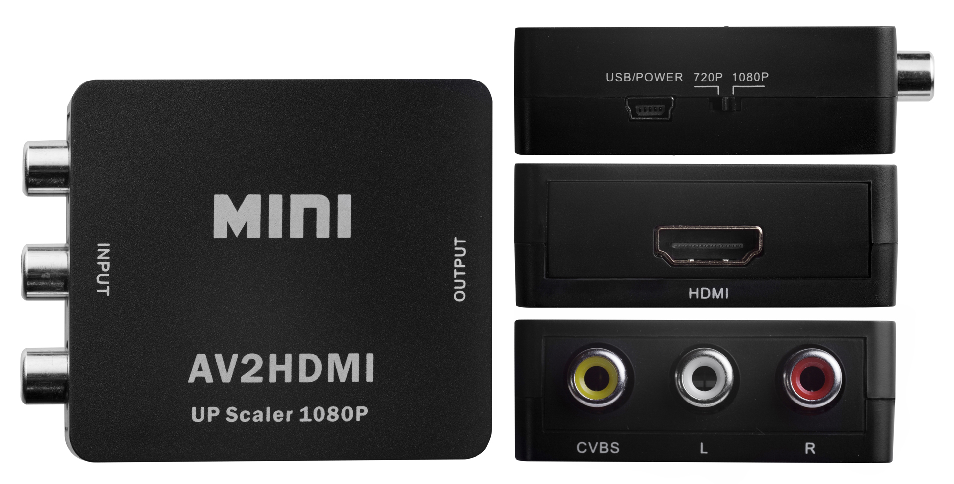 GL-v125 Конвертер av в hdmi 1.3 greenline, pal, ntsc, secam, 1080p, Greenconnect Santreyd  - Вид №3