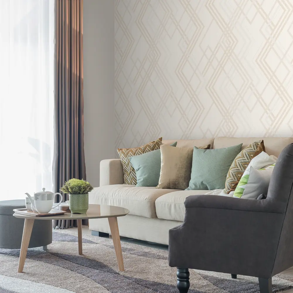 Обои флизелиновые Ateliero Jameson бежевые 1.06 м 889072 STLM-2052197 - Вид №3