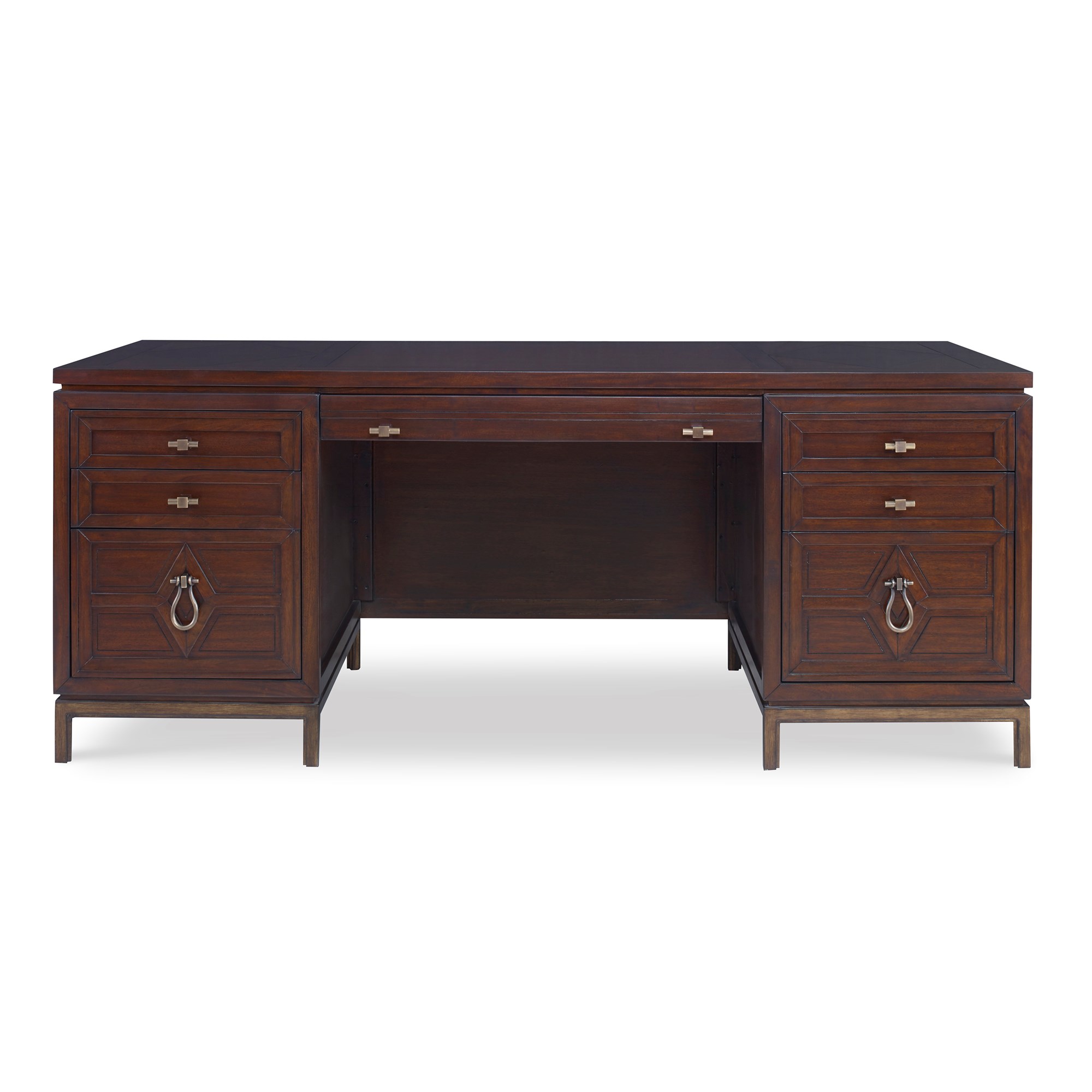 Столы 04602-320-374 Diamond Executive Desk - Dark Ambella  - Вид №3