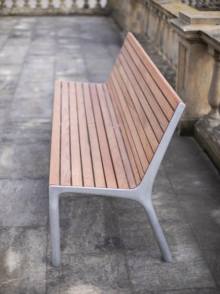 mmcité1 Скамья из стали и дерева со спинкой sun-id-1452163 - Вид №1