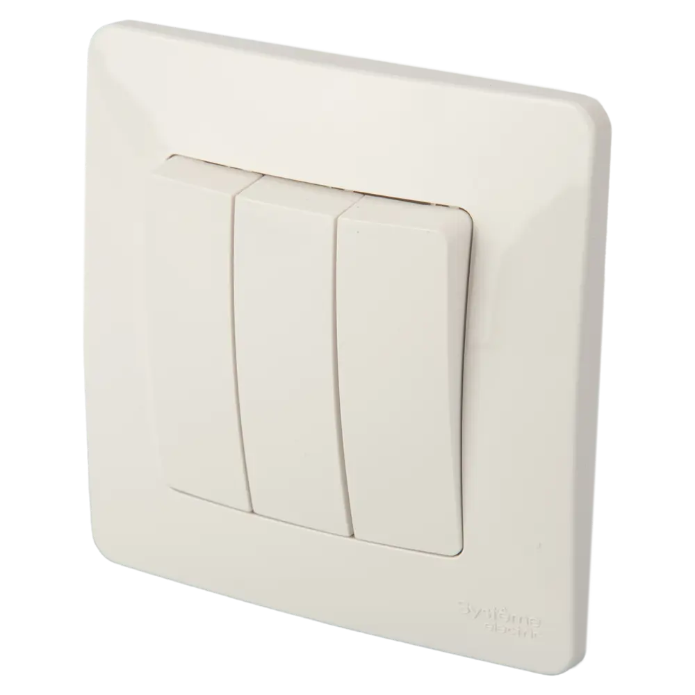 Выключатель SYSTEME ELECTRIC Blanca 3-клавишный белый глянцевый 86728926 STLM-1396926