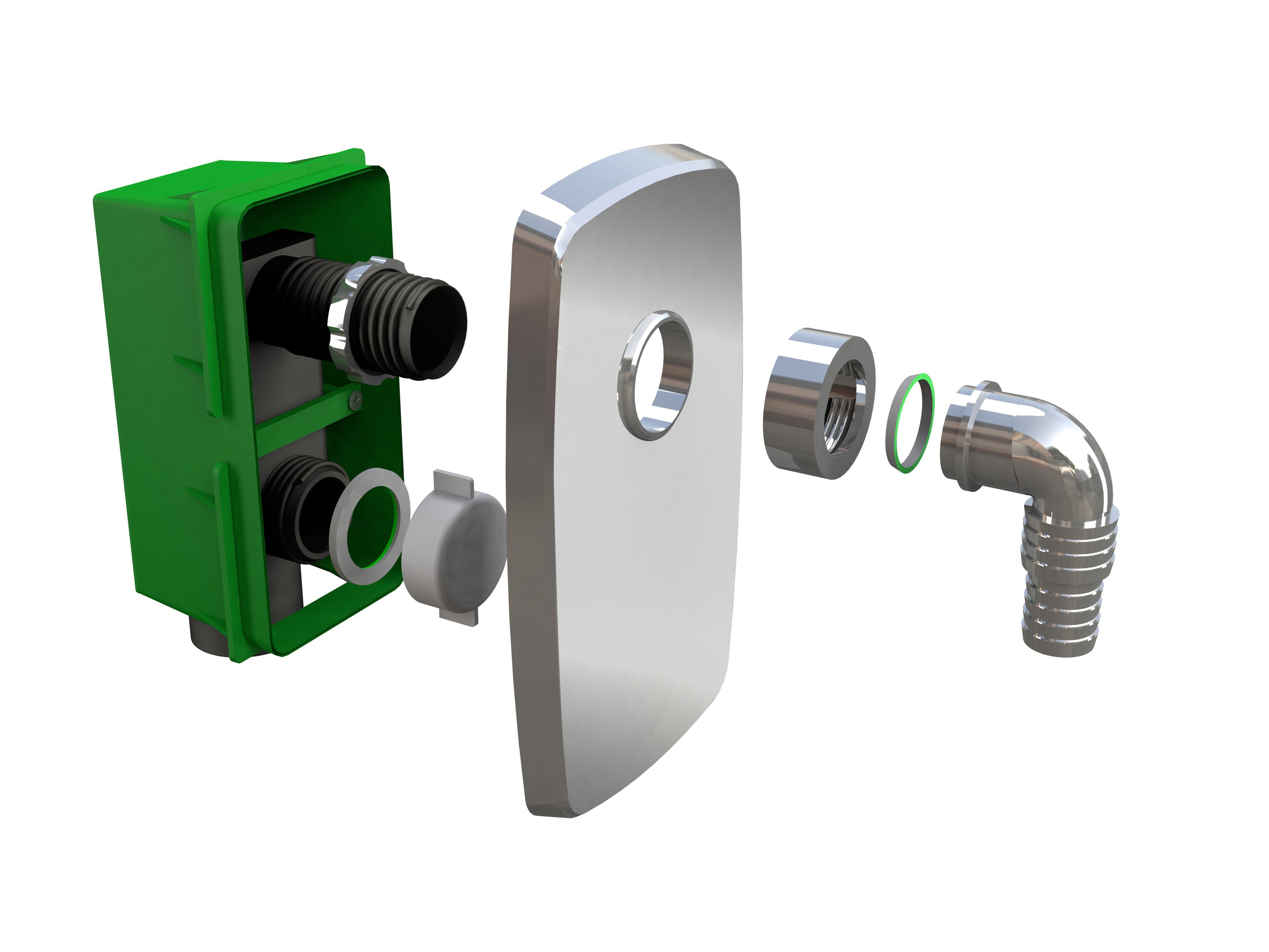 ABS стиральная машина и посудомоечная машина сифон Bonomini Compact ARCH-00149218 - Вид №1