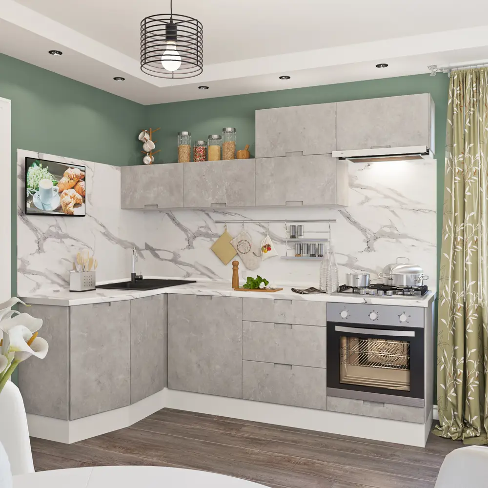 Двери для шкафа Delinia Берлин 80x70 см МДФ цвет серый 3 шт STLM-2120102 - Вид №13