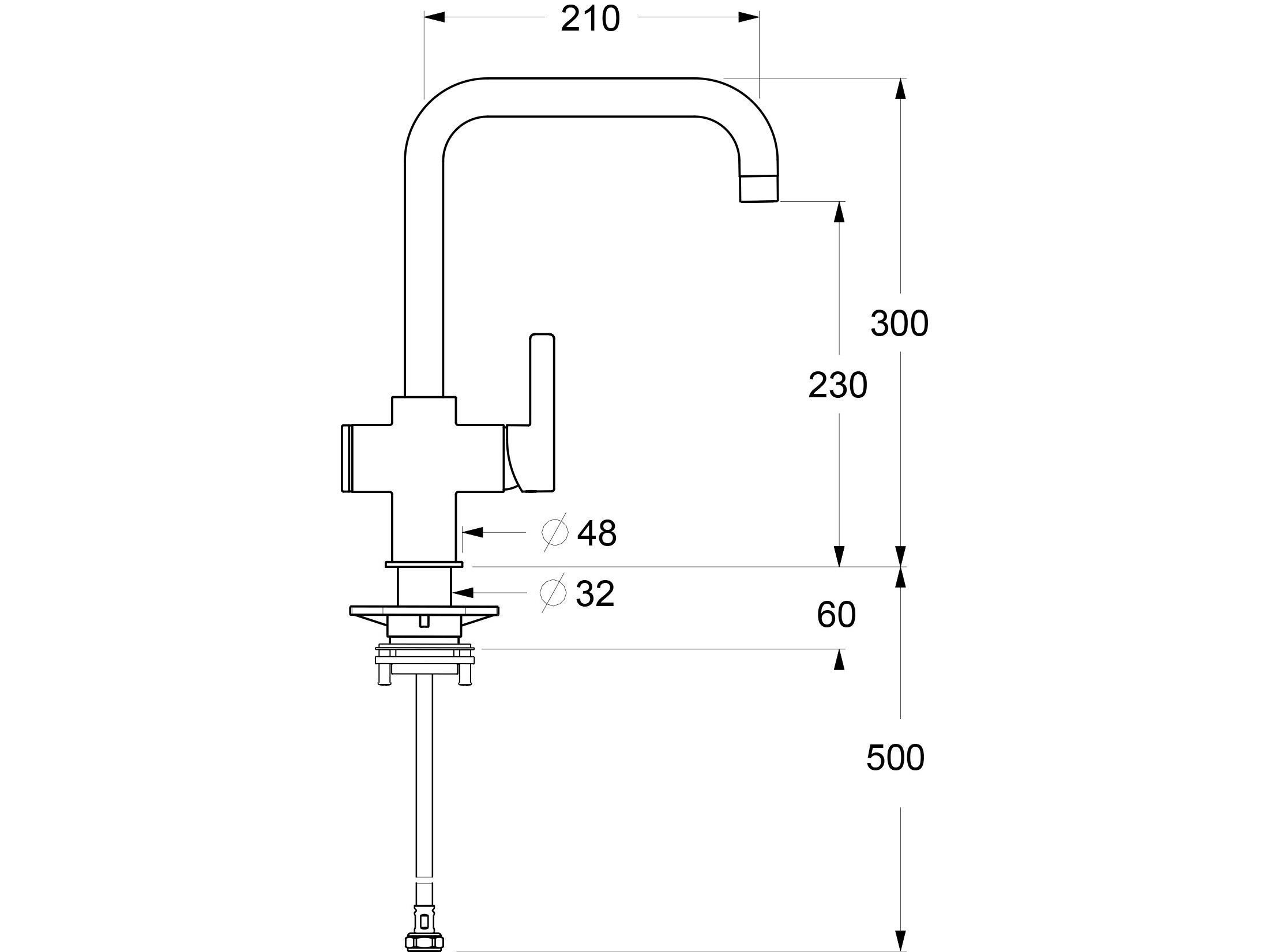 Однорычажный смеситель для кухни с поворотным изливом GUGLIELMI RUBINETTERIE Smartap ARCH-00128304 - Вид №3