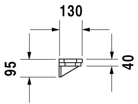 089275..00 Полочка 1930 Series #089275 750 мм Белый Alpin Duravit - Вид №2