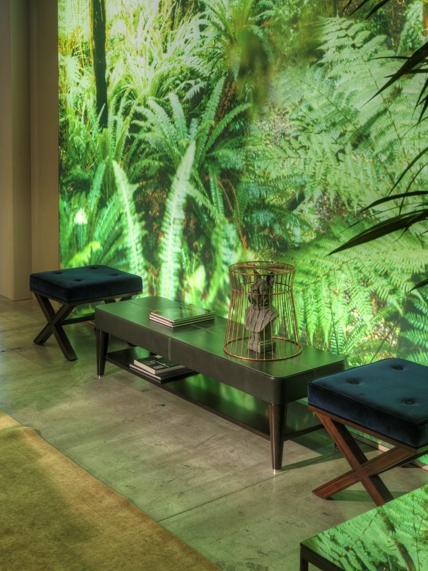 SELVA Кожаная скамейка с подставкой для ног Gatsby 1651 - Вид №3