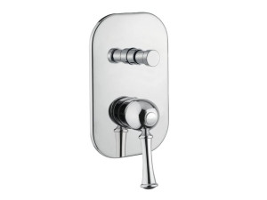 Однорычажный встраиваемый смеситель для душа с переключателем