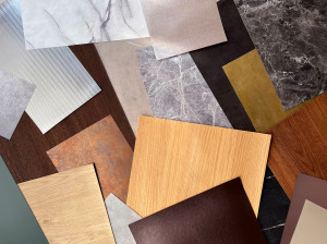 Adhesive laminated coating