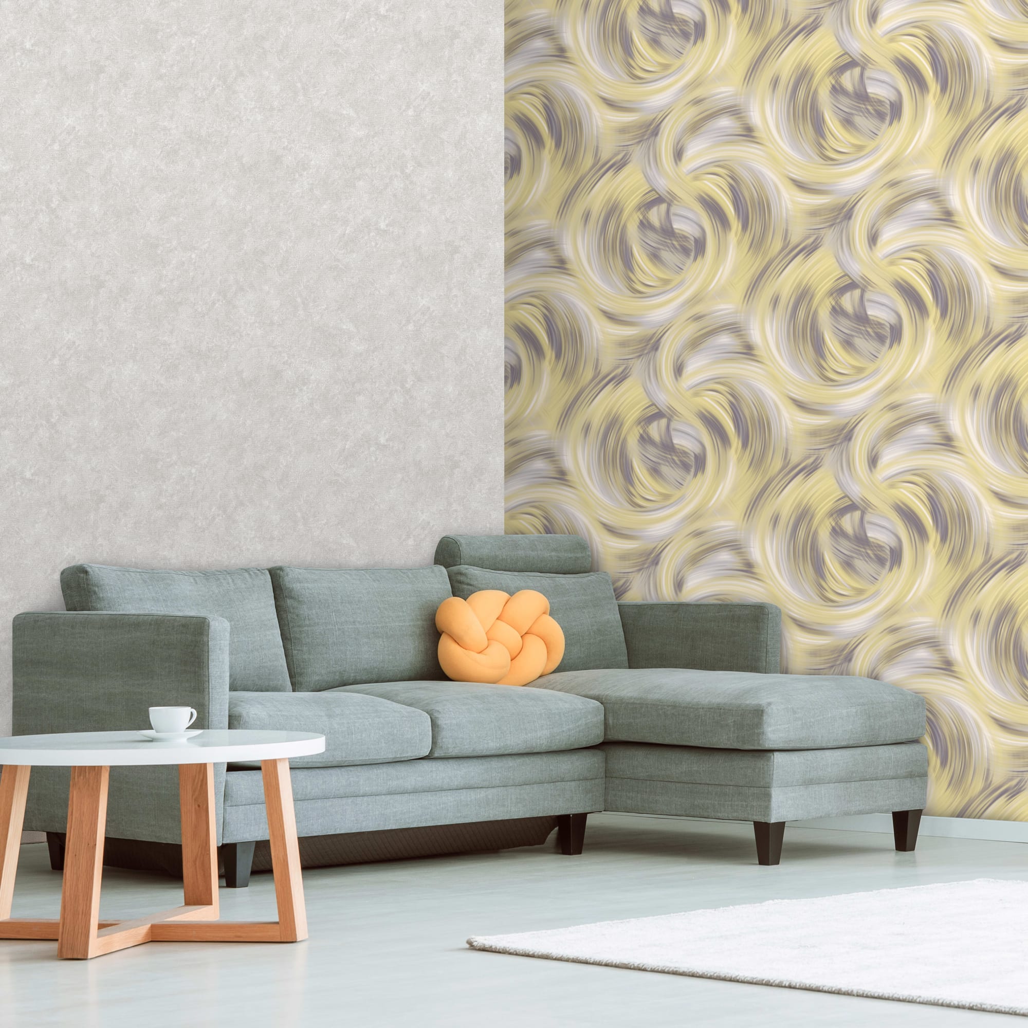 88477853 Обои флизелиновые Deco-Deco желтые 1.06 м DD6017-05 Energy Santreyd - Вид №3