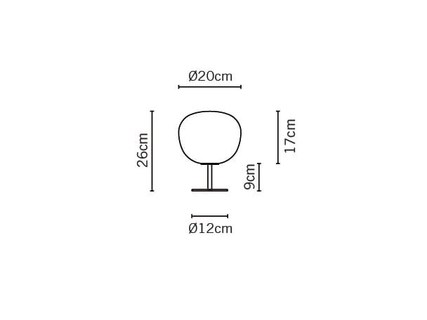 Стеклянная настольная лампа Fabbian Lumi Mochi ARCH-00031303 - Вид №3