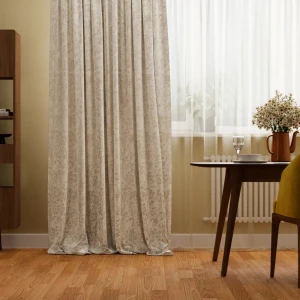Штора на ленте Inspire Rimma 160х280 см цвет бежевый 86255170 STLM-2157195