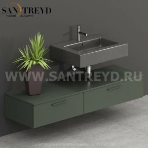 T16052FE2 Столешницы для использования в сочетании с тумбами и открытыми тумбами 160 см зеленая Globo ARREDO WOOD Италия