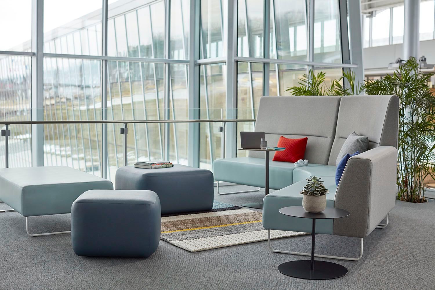 Скамья из ткани без спинки Haworth Riverbend ARCH-00072221 - Вид №3