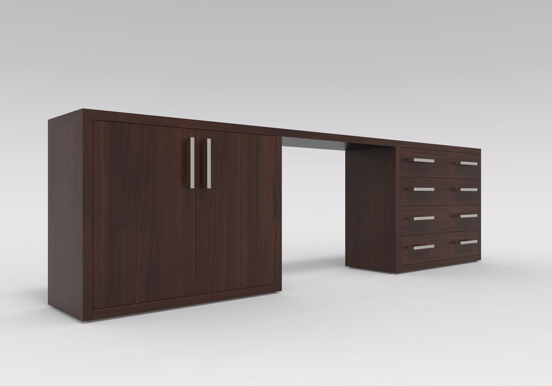 Прямоугольный стол с ящиками для контракта Mobilspazio Zeus ARCH-00077647 - Вид №11