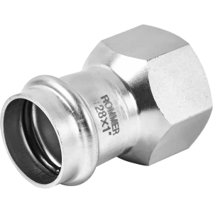 Муфта переходная Rommer 1"x28 мм ВПр-ВР нержавеющая сталь