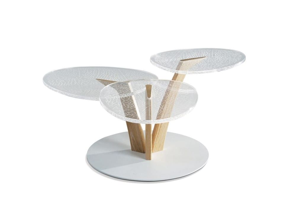 Журнальный столик из ПММА ROCHE BOBOIS LEAF ARCH-00151677