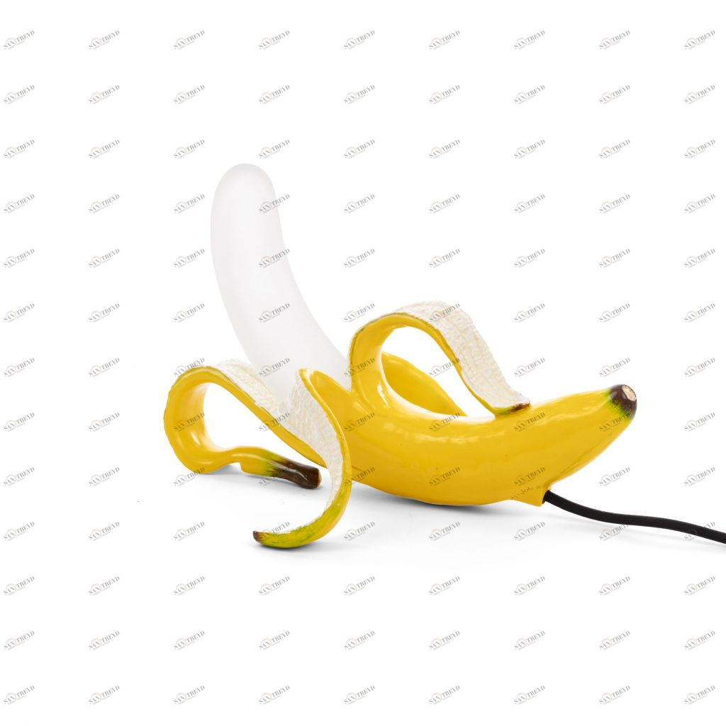 Настольная лампа 19х33 см желтая Banana Yellow Huey SELETTI НЕОБЫЧНЫЕ 00-3882474 Желтый 