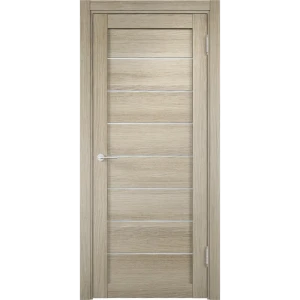 Дверь межкомнатная остеклённая с замком и петлями в комплекте Мюнхен 04 70x200 см финиш-бумага ламинация цвет дуб дымчатый