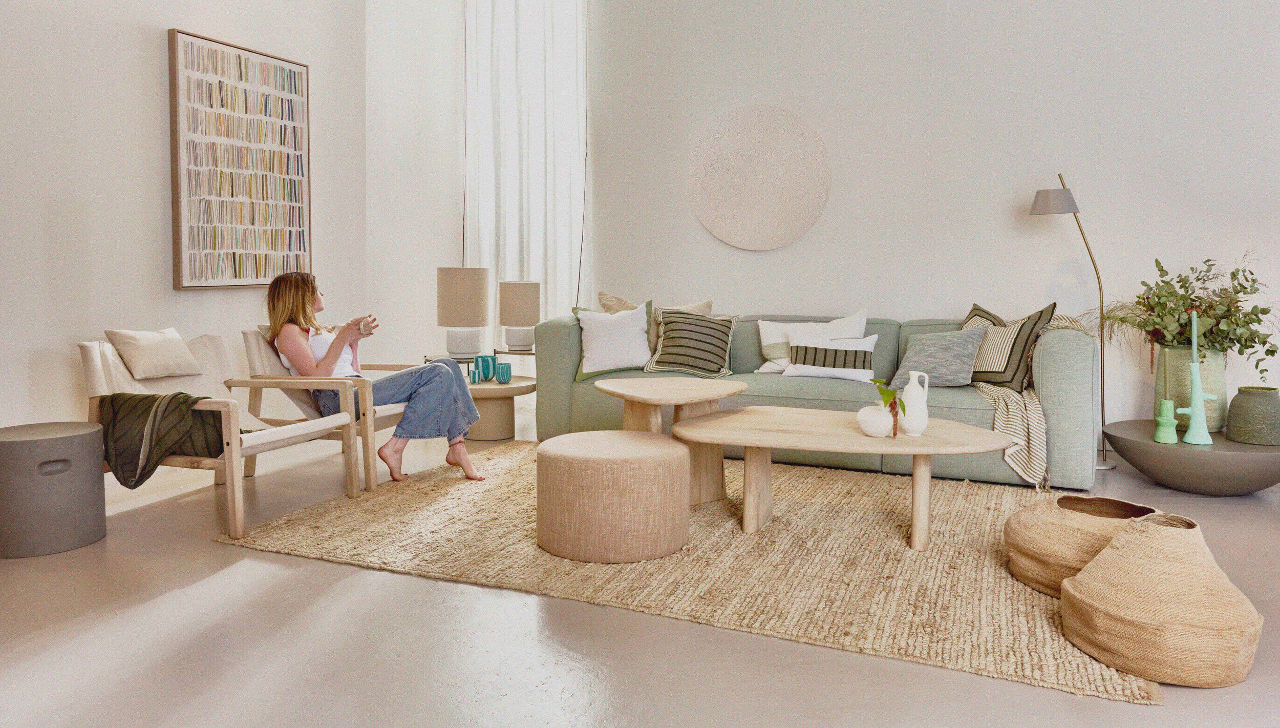 Квадратная льняная подушка POMAX Сен-Тропе ARCH-00058306 - Вид №4