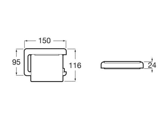 Металлический держатель рулона с крышкой Roca время ARCH-00023561 - Вид №13