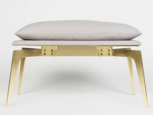 GABRIEL SCOTT Мягкая скамья из ткани Prong