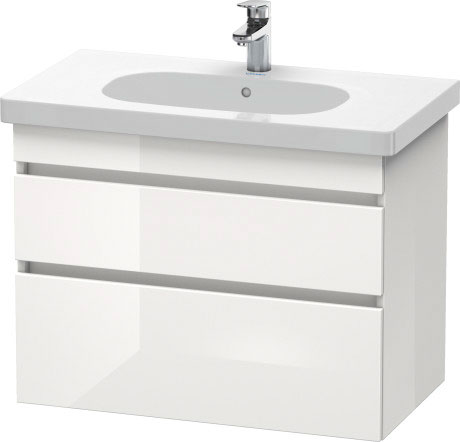 DS648405252 Тумбочка подвесная DuraStyle #DS6484 800 x 453 мм Европейский дуб, декор Duravit - Вид №2