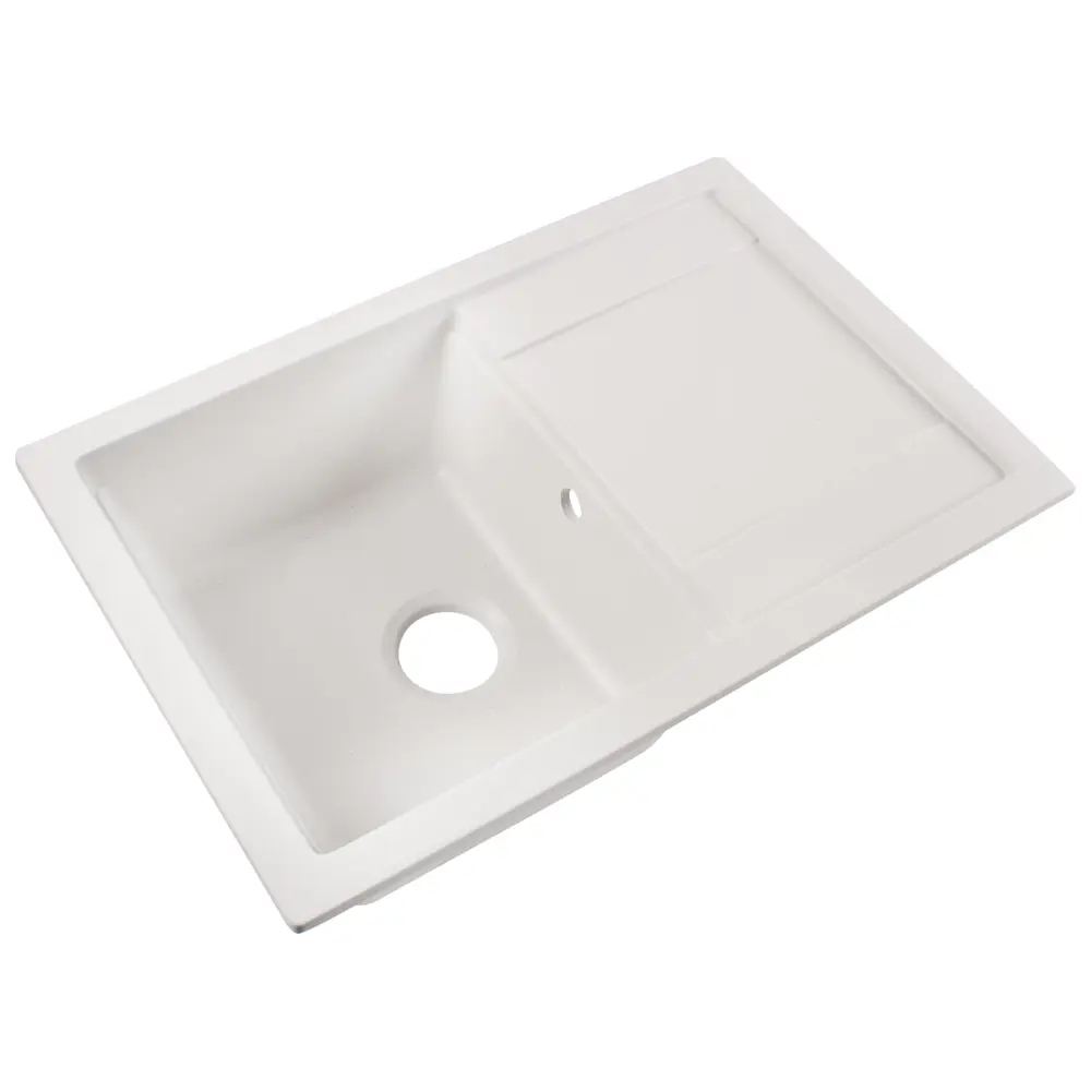 Мойка Delinia FG 74х49 см цвет иней, кварц STLM-2002465 - Вид №1