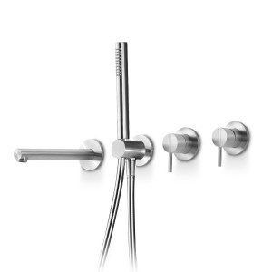 Комплект для ванны со смесителем, переключателем, изливом и душем. STY330 linki