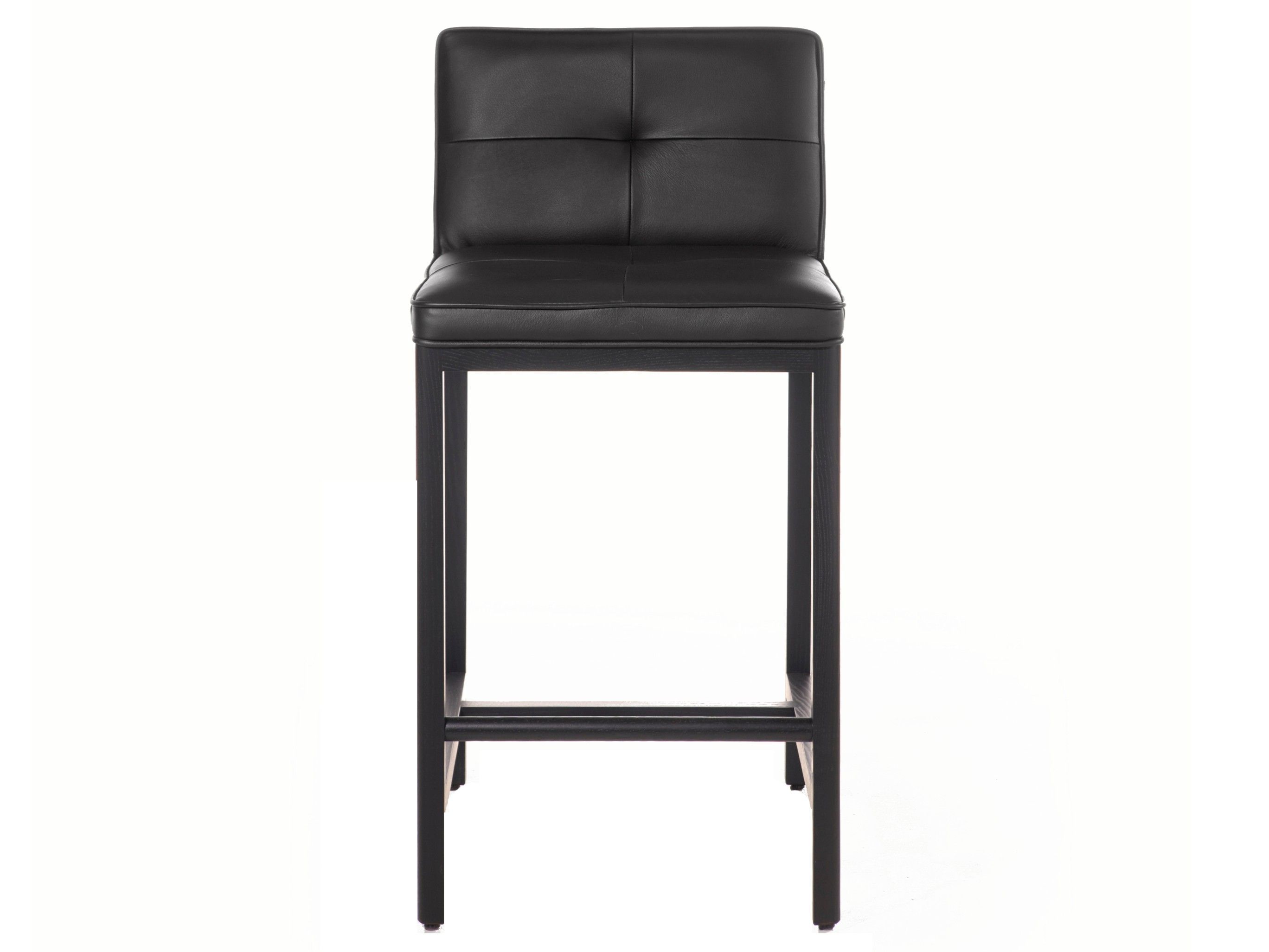 Кожаный мягкий стул со спинкой BassamFellows Wood Frame Dining ARCH-00068313 - Вид №5