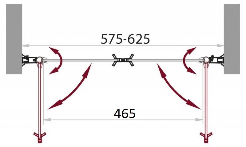 Душевая дверь в нишу BelBagno SELA-B-2-60-C-Cr  - Вид №1