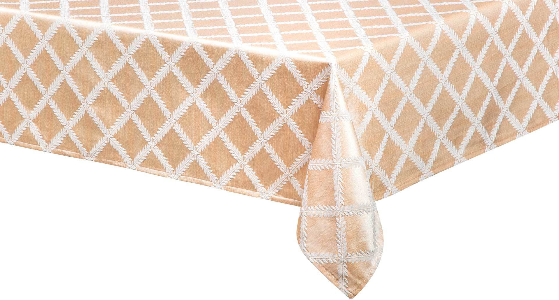 10552335 Bardwil Скатерть прямоугольная 178х218см "Лавровый лист" (айвори) Ткань 