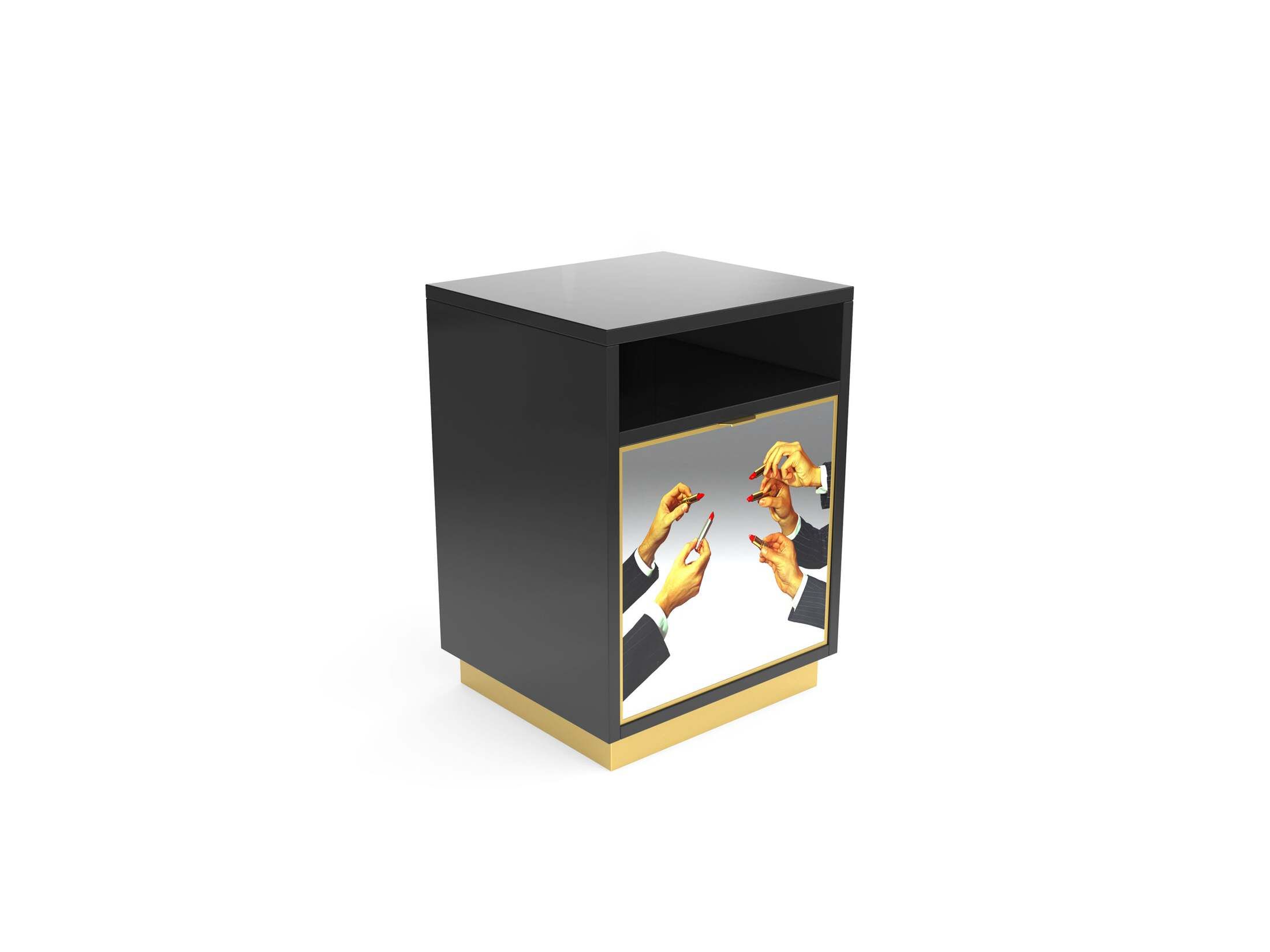 Квадратная прикроватная тумбочка из МДФ Seletti туалетная бумага Seletti wears ARCH-00144817 - Вид №1