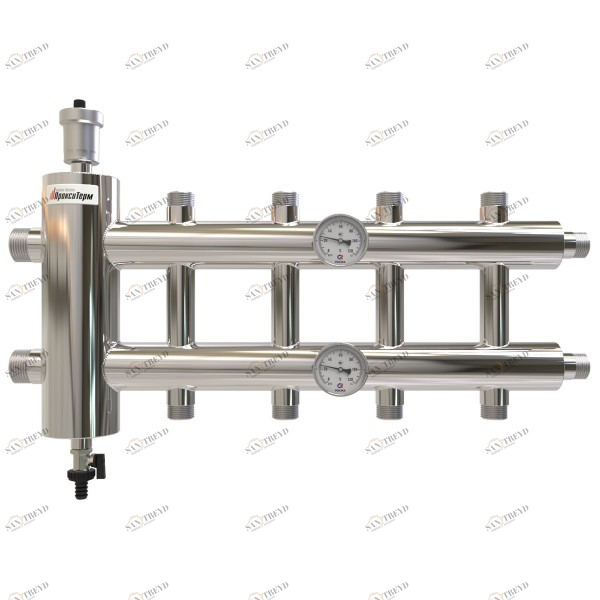 Купить Распределительный коллектор с гидрострелкой 85 кВт, 5 контуров Прокситерм GSK325