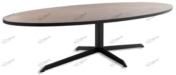 Ph Collection Овальный стол из стали и дерева sun-id-1512411