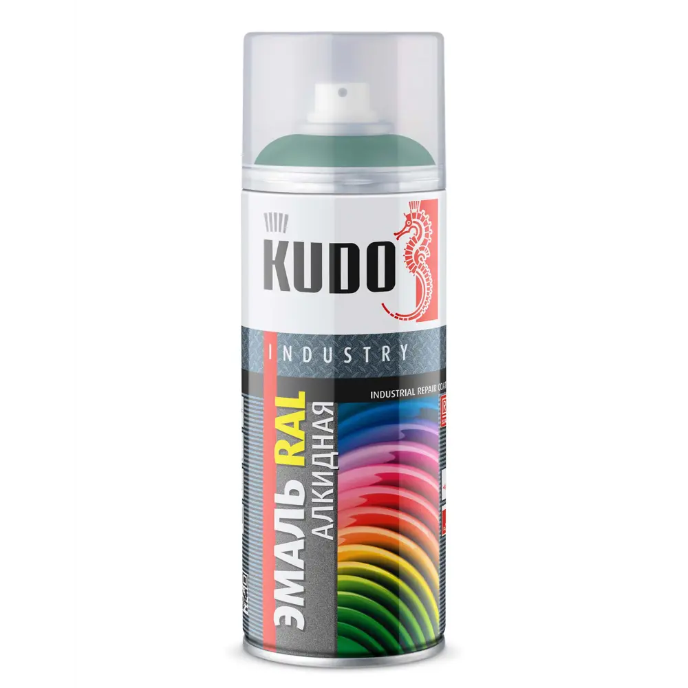 Эмаль аэрозольная универсальная KUDO акриловая глянцевая цвет зеленый мох 520 мл 87713958 STLM-2204112 