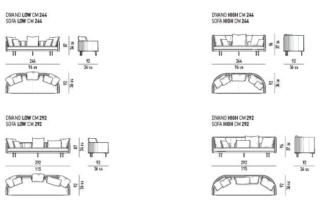 Кожаный диван Minotti Torii ARCH-00052203 - Вид №3