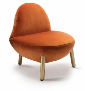 Scarlet Splendour Кресло обитое бархатом Cirrus