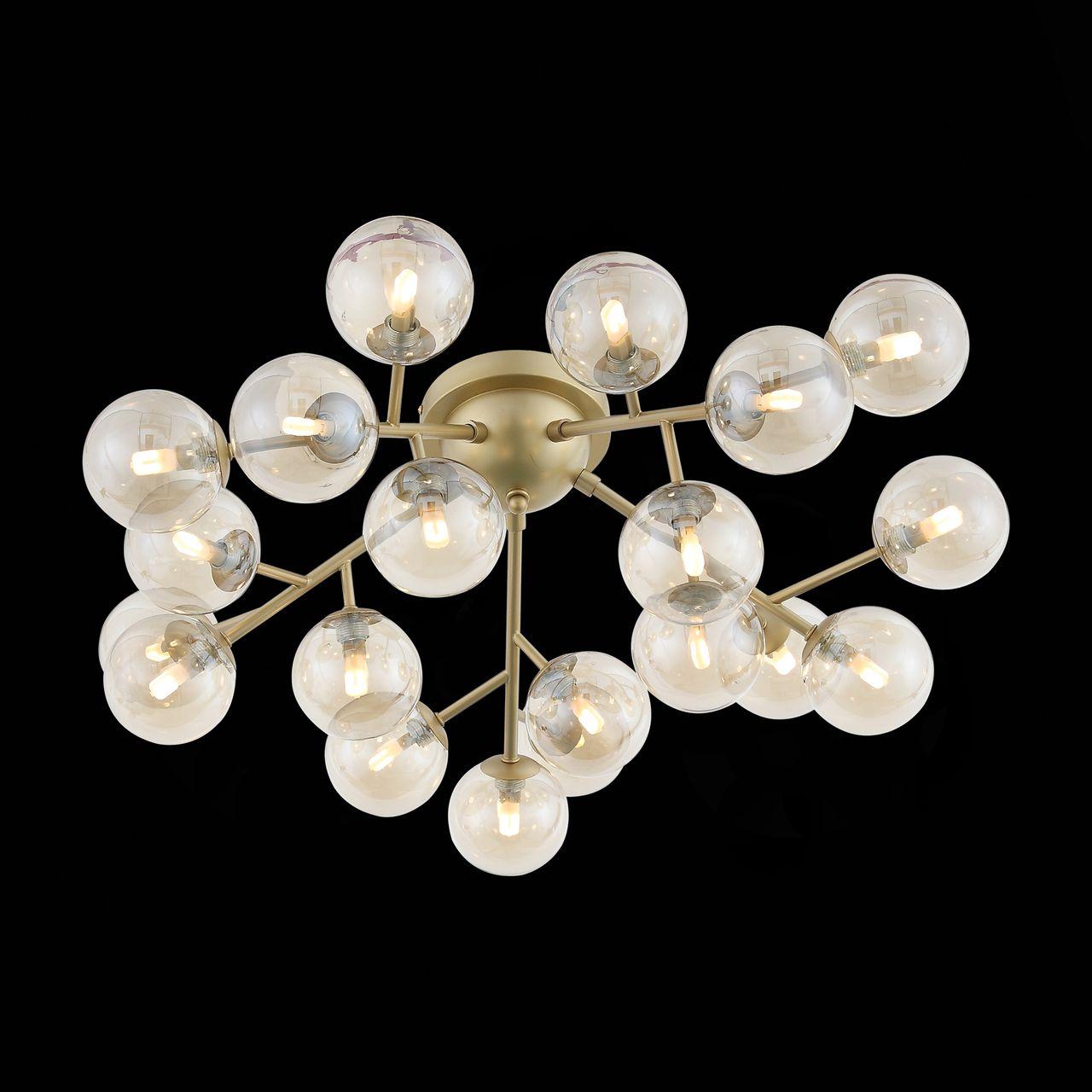 Потолочная люстра ST Luce Pallеre SL438.202.20 ST LUCE ДИЗАЙНЕРСКИЕ, PALLЕRE, ШАР 222787 Янтарный  - Вид №2