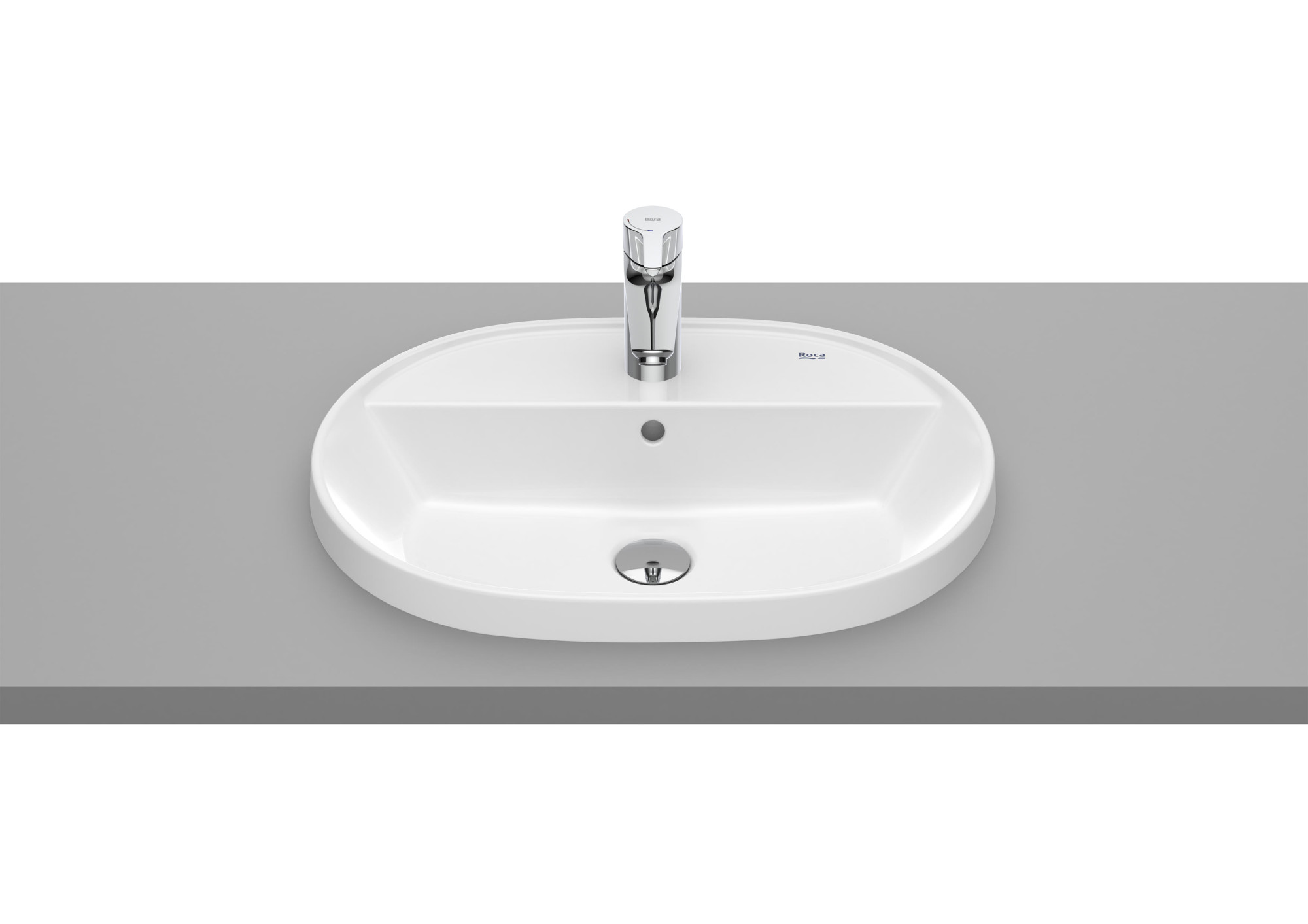 A3270Y6000 ROUND- Раковина накладная с отверстием под смеситель ROCA The Gap 