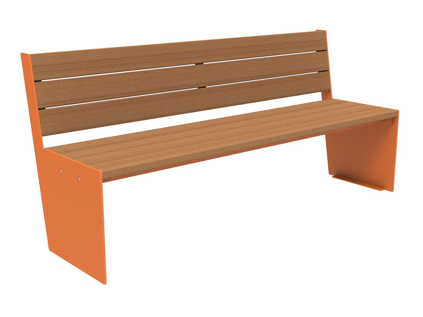 Скамья из окуме со спинкой Lazzari TAUT WOOD ARCH-00118857 - Вид №5