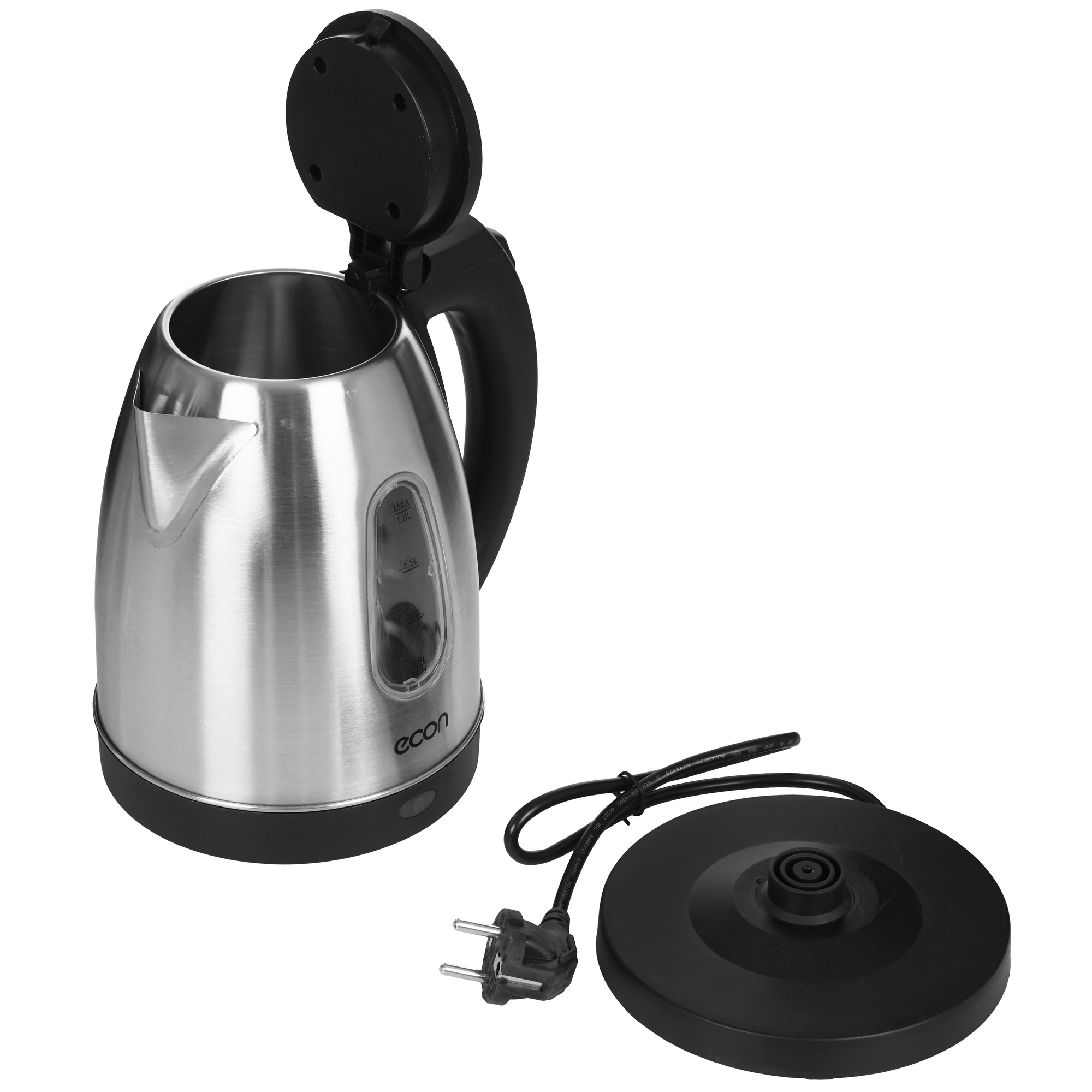 8144980 Электрочайник ECON ECO-1882KE серебристый STDN-0112840 - Вид №4