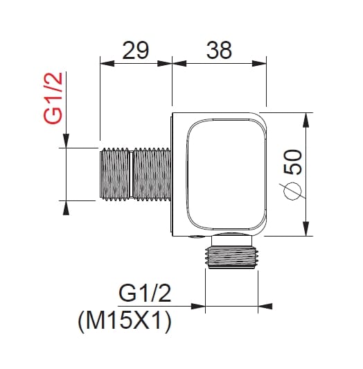 Выход воды из нержавеющей стали BEAMTECH Timeless ARCH-00063071 - Вид №1