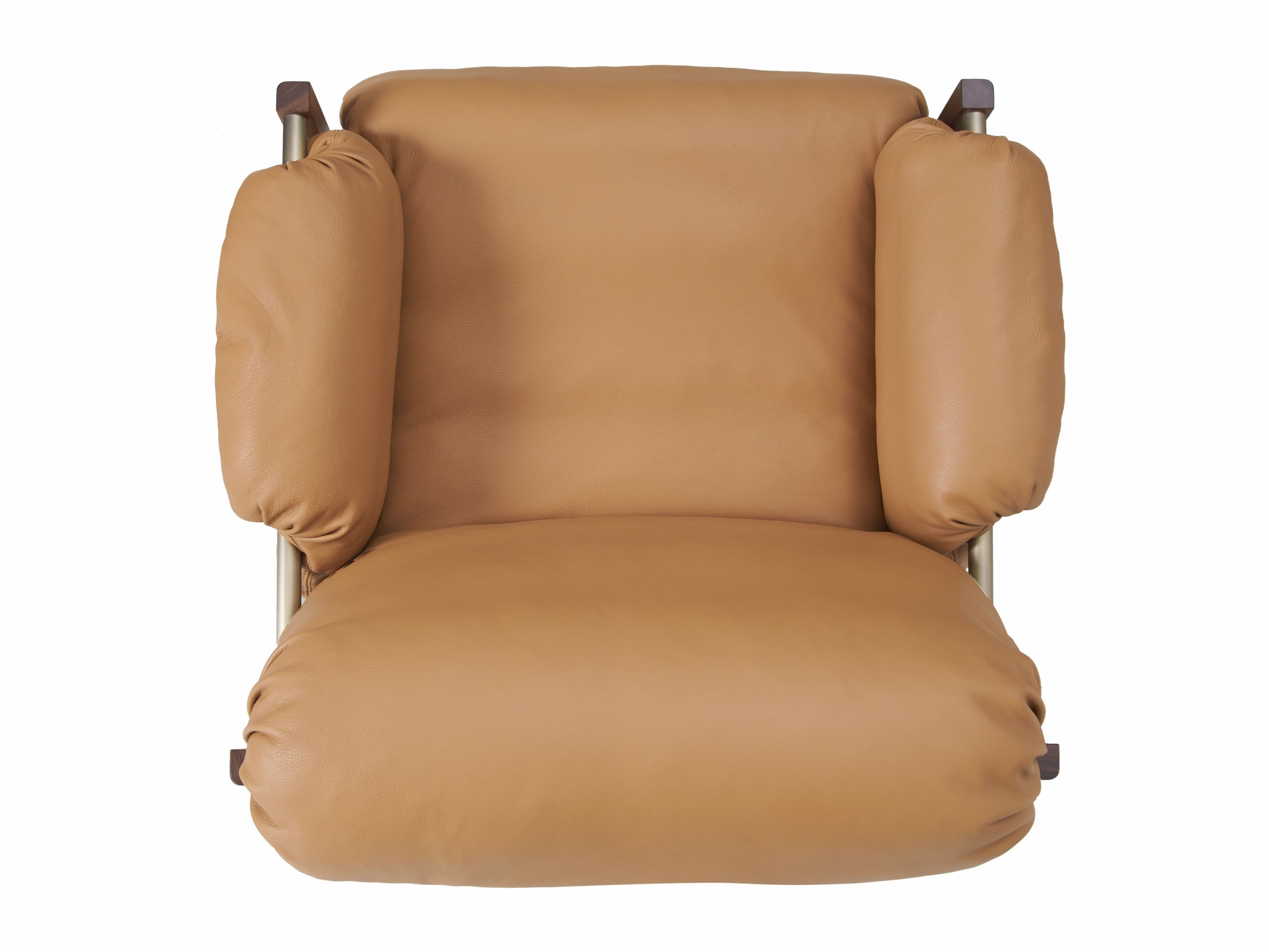 Кожаное клубное кресло с подлокотниками BassamFellows Слинг ARCH-00103401 - Вид №13