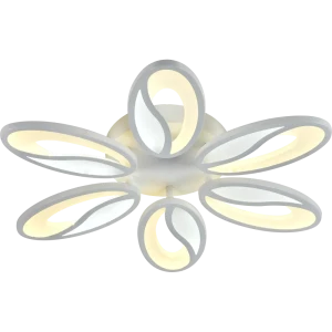 Люстра потолочная светодиодная Escada 10222/6 с пультом управления, 40 м², регулируемый белый свет, цвет белый