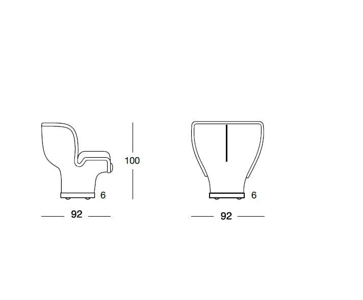 Кожаное вращающееся офисное кресло Longhi Loveluxe ARCH-00008356 - Вид №4