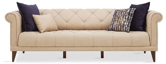 Enza Home Тафтинговый 3-местный диван из ткани Piedra sun-id-1471613 - Вид №2