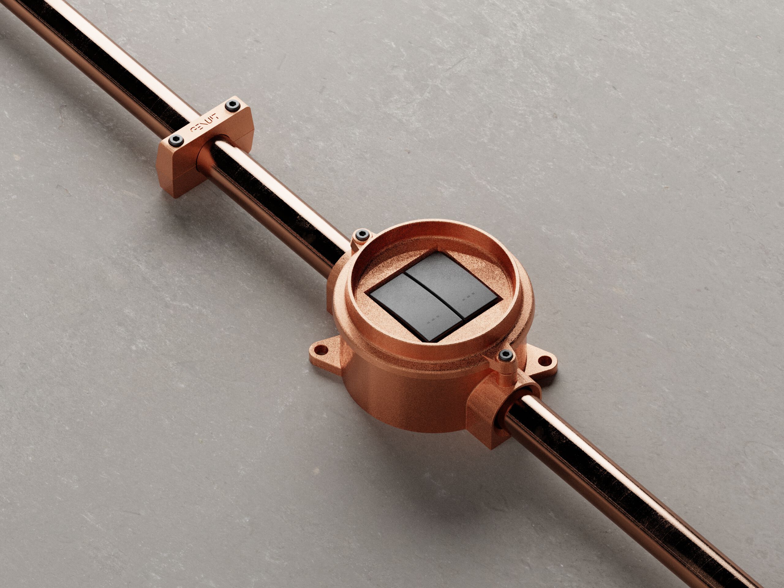 Медная алюминиевая электрическая коробка Genuit медь ARCH-00112163