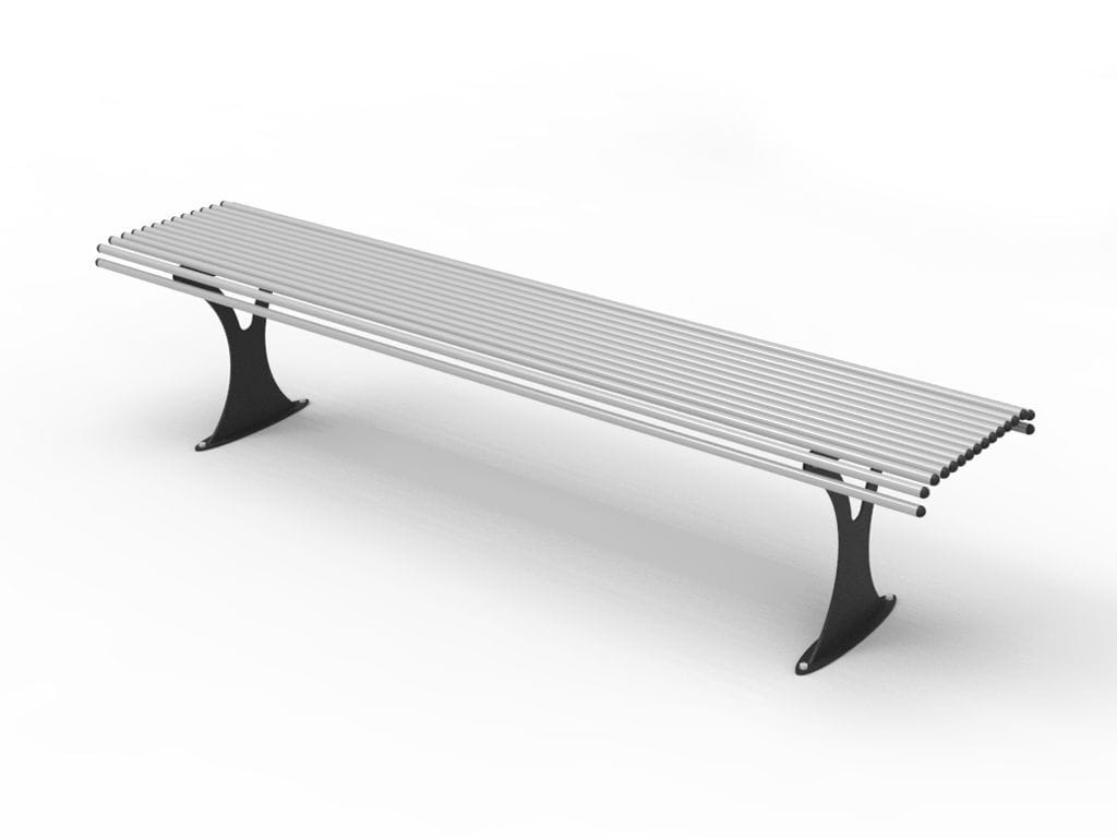 Стальная скамья без спинки EUROCOMITALIA современная мебель ARCH-00035729
